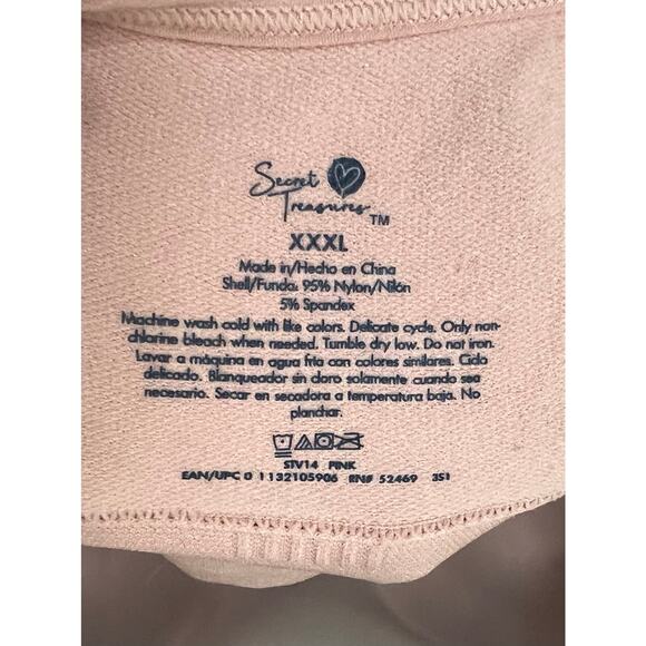 Secret Treasures Lot Of 3 Women's Wirefree Seamless Comfort Bra XXXL Pink EUC - Picture 15 of 15